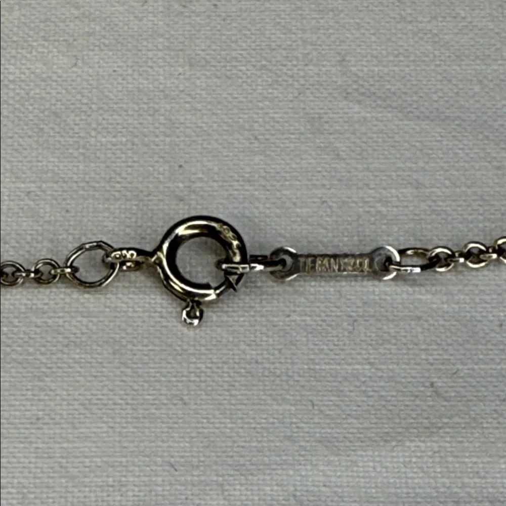 Tiffany & Co. Elsa Peretti Infinity Cross Pendant Necklace Sterling Silver 25" - Picture 6 of 6